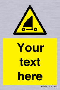 Custom Warning sand yachting